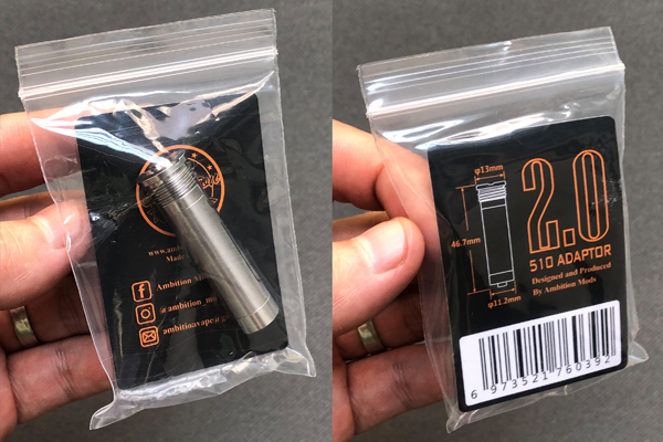 Ambition Mods 2.0 510 Adapter Connector for Billetbox
