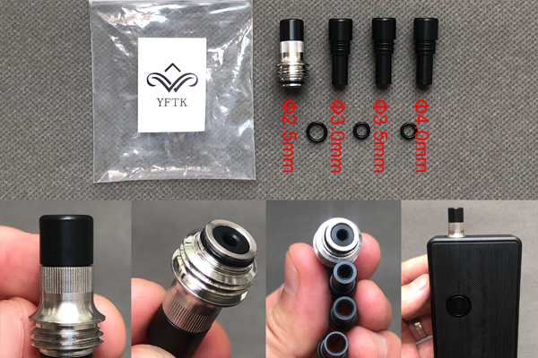 YFTK Billetbox drip tip set (Black)