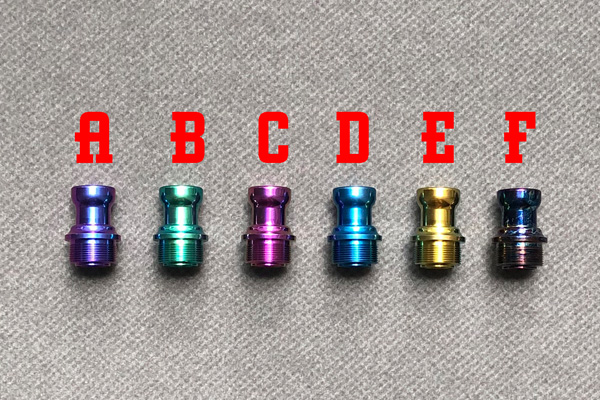 Titanium integrated drip tip for dotaio