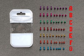 colorful screw set for Billetbox(1set=9pcs)