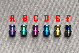 Titanium integrated drip tip for dotaio